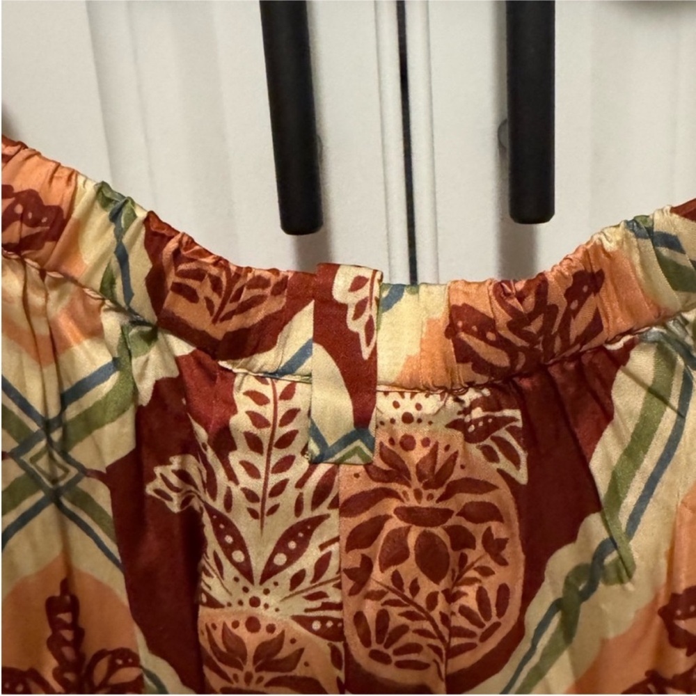 Farm Rio Floral Patterned pineapple Wide-Leg‎ Pants size small - Picture 4 of 5